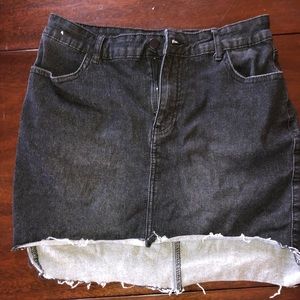 Jean mini skirt